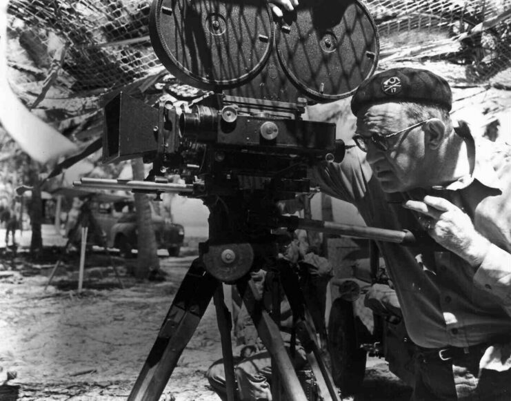 John Ford looking through a camera